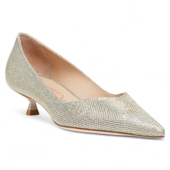 Womens Stuart Weitzman Kitten-Heel Pumps